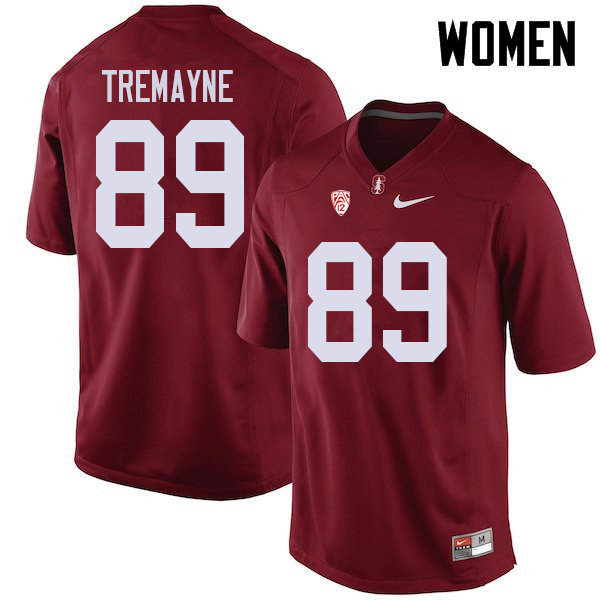 Women #89 Brycen Tremayne Stanford Cardinal College Football Jerseys Sale-Cardinal